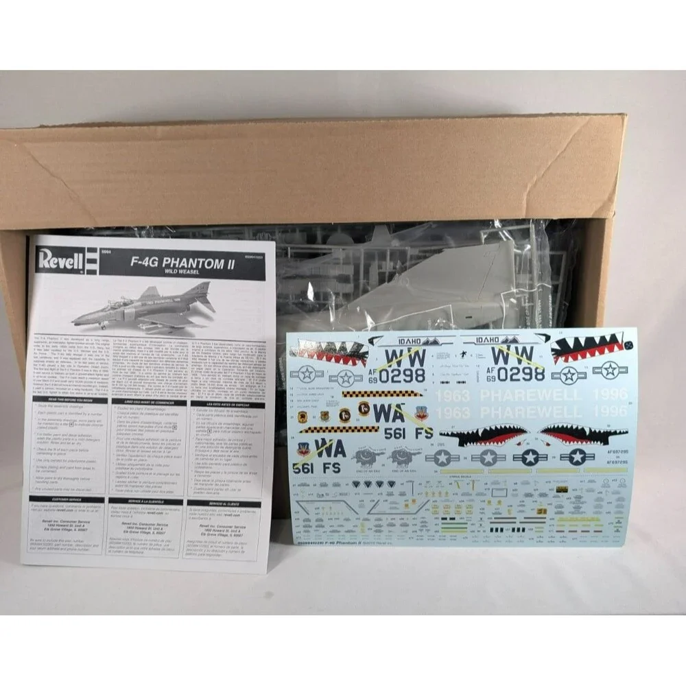Revell 85-5994 F-4G Phantom II Wild Weasel 1:32 Model Airplane Kit Open Box